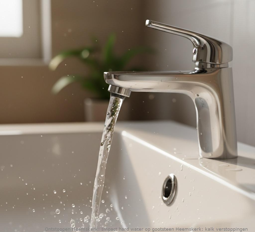 Impact hard water op gootsteen Heemskerk: kalk verstoppingen